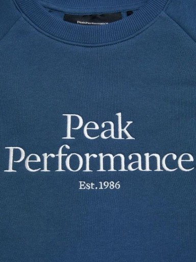 Bluza męska Peak Performance Original Crew niebieska - XL