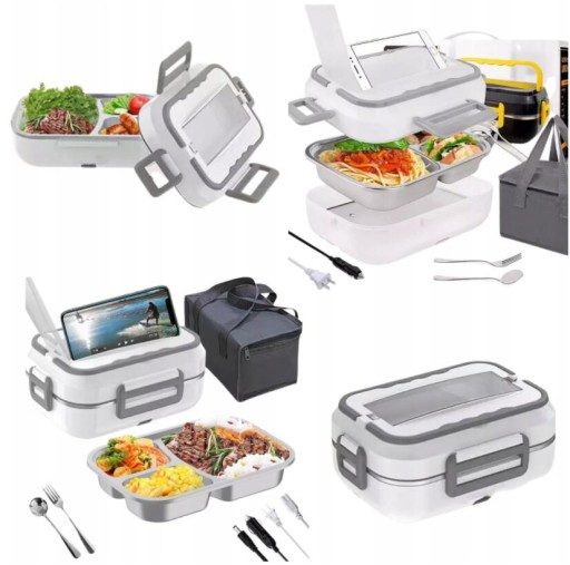 ЭЛЕКТРИЧЕСКИЙ подогреватель еды LUNCH BOX 1,5л 12В/24В и 220В