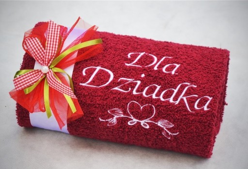 Prezent na Boże Narodzenie Ręcznik z Haftem 50x100