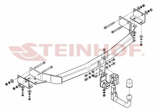 Steinhof Kia Sorento 2009-2012 фаркоп