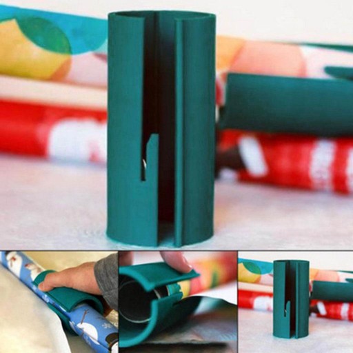 Резак для рулонной бумаги для упаковки подарков, 13x5,5 см, зеленый