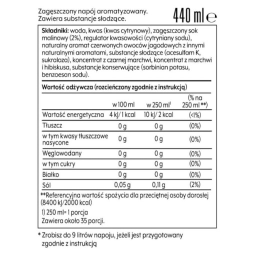Syropy do saturatora SODASTREAM 6x Red Berries