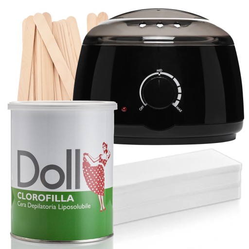DOLL Xanitalia Набор для депиляции воском в банке CLOROFILLA 800 HEATER