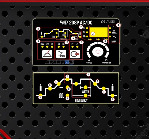 EASY TIG 208P AC/DC 4T ВЧ-ИНВЕРТОРНЫЙ СВАРОЧНЫЙ АППАРАТ