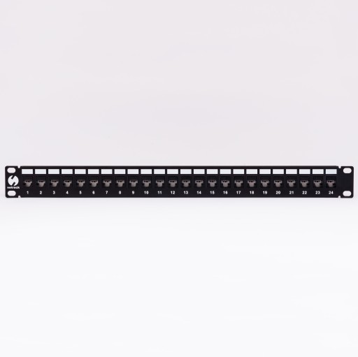Патч-панель Netrack Keystone 19 дюймов, 24 порта, UTP, патч-панель с 24 разъемами Keystone Jack