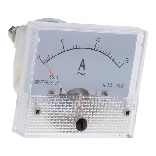 85L1 Amperomierz analogowy Amperomierz, A, 62 x 55 mm 0-15A