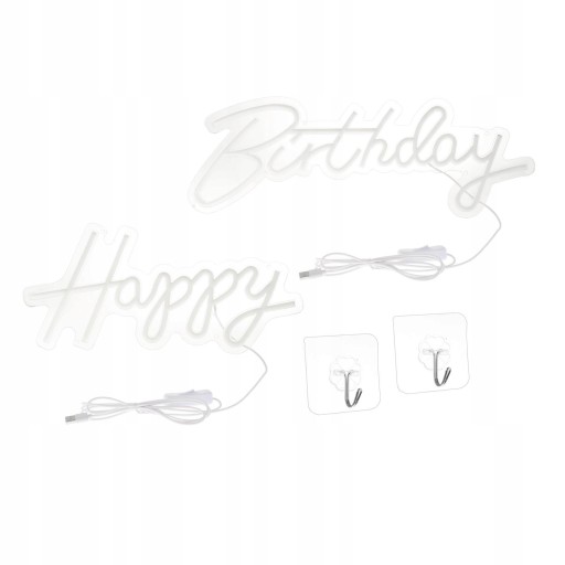 Персонализированный светодиод Neon Happy Birthday для