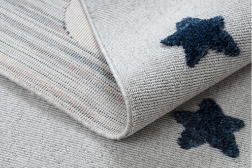 Yoyo Rug 200x290 со звездами точек в стиле Boho Grey Sensory Navy Blue