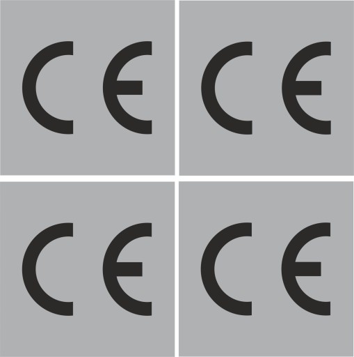 Самоклеящаяся наклейка с маркировкой CE, 4 шт. 1x1 см.