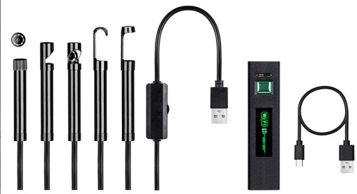 ЭНДОСКОПИЧЕСКАЯ КАМЕРА ДЛЯ ОСМОТРА ТЕЛЕФОН ПК WIFI LED