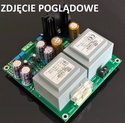 Płytka PCB do zasilacza LM317/LM337+LM317
