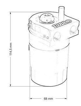 МАСЛООТДЕЛИТЕЛЬ OIL CATCH TANK БАК ДЛЯ СБОРА МАСЛА ФИЛЬТР КОМПЛЕКТ СИНИЙ EPMAN
