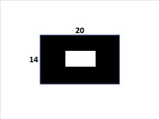 Пенопласт плоский уплотнитель 14х20