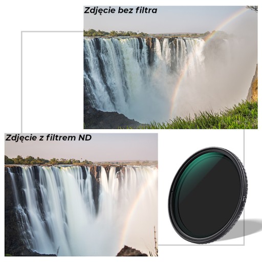 KF FILTR SZARY 58mm REGULOWANY ND8-ND128 FADER PRO
