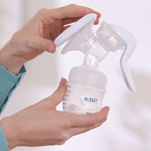 Ручной молокоотсос Philips Avent для сцеживания молока + бутылочка 125 мл