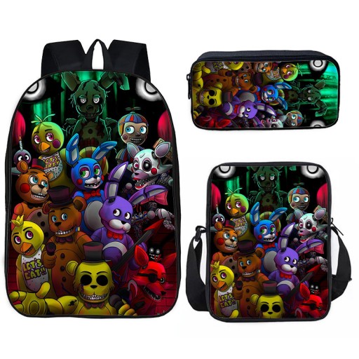 FIVE NIGHTS AT FREDDY'S ZESTAW SZKOLNY PLECAK A4 TORBA PIÓRNIK NOWE