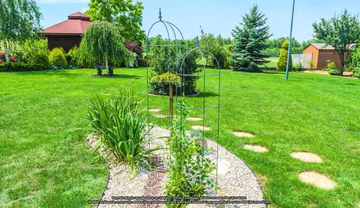 OBELISK OGRODOWY METALOWY NA KWIATY RÓŻE 120 cm