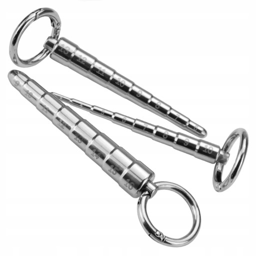dilator do cewki moczowej ze stali nierdzewnej Z MIARKĄ LINIJKĄ metal S