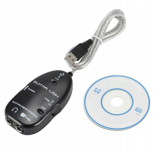 Гитарный USB-адаптер аудиоинтерфейса для гитарного ноутбука