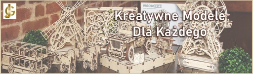 Деревянный городской джип 4x4 Механическая модель 3D-пазл