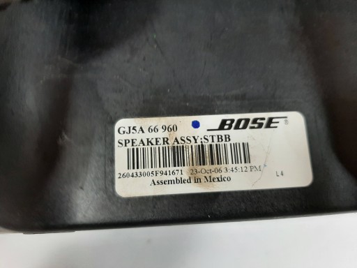 MAZDA 6 GY KOMBI LIFT 07R САБВУФЕР УСИЛИТЕЛЬ BOSE GJ5A66960 GM1B6692X