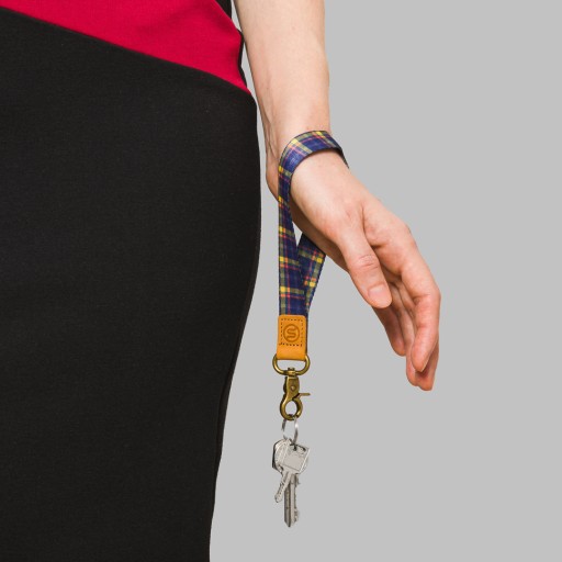 Smycz na identyfikator ID holder skóra naturalna