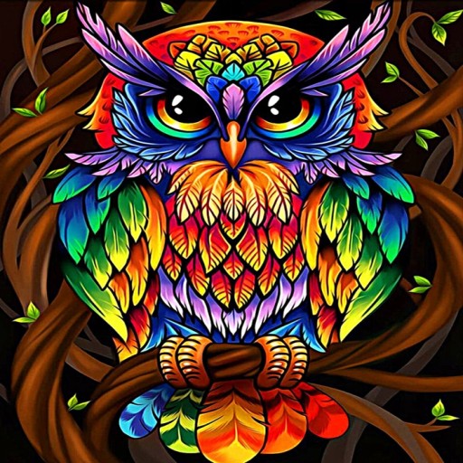 Diamond Emelcodery Diamond Mosaic 5D OWL