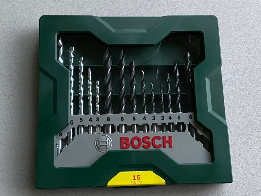 Zestaw Wierteł Wiertła Beton Metal 15szt BOSCH