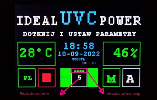 Oczyszczacz powietrza STERYLIZATOR IdealUVCPowerx3