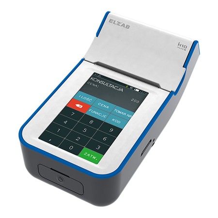 Онлайн касса Elzab K10 WiFi, бело-синий + бесплатная фискализация