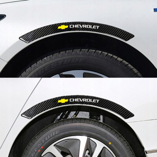 4 наклейки на боковые колеса автомобиля Chevrolet