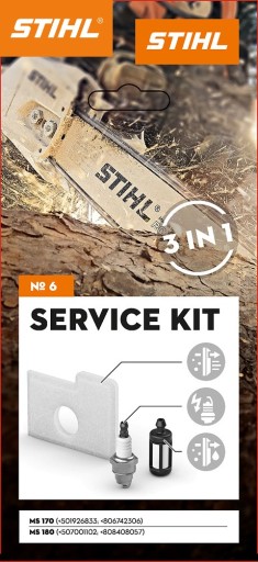 ZESTAW DO KONSERWACIJ PIŁY STIHL MS170, MS 180 Nr6