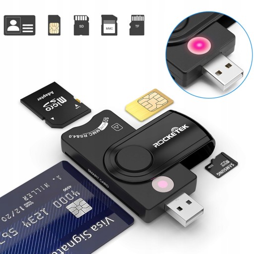Мультикардридер USB 2.0 Smart SIM MMC Micro SD TFT-карта