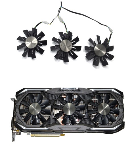КАРТОЧНЫЕ ВЕНТИЛЯТОРЫ ZOTAC GTX 1070 1070 TI 1080 Ti