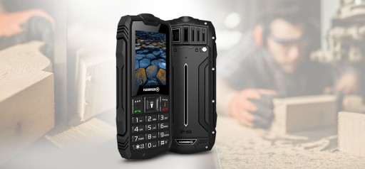 HAMMER Basalt, Telefon na Budowę Odporny na Wodę Kurz i Pył Mocny