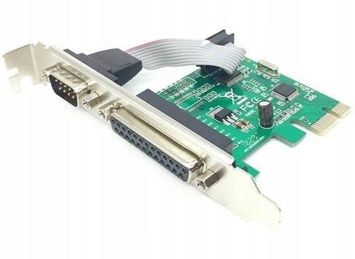 Адаптер контроллера PCI-E 1x на LPT DB25 RS232 DB9
