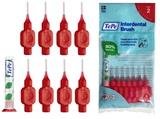 Щетки межзубные Tepe Original 0,5мм 8шт. Красный ИСО 2