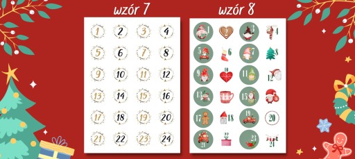 Kalendarz ADWENTOWY TOREBKI DIY Zestaw KOMPLET XXL