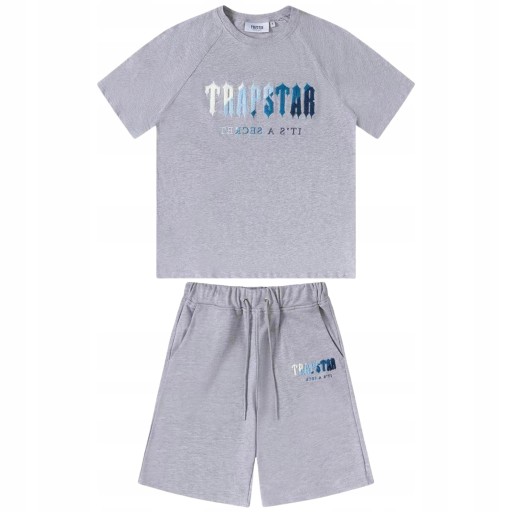 Оригинальная мужская футболка с вышивкой TRAPSTAR LONDON T-SHIRT Лучшее качество