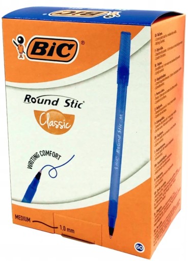 ШАРИКОВАЯ РУЧКА BIC КРУГЛАЯ СТИК 921403 СИНЯЯ