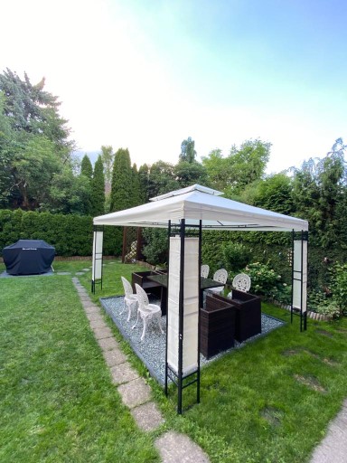 MILANO PAWILON OGRODOWY Z LED ANTRACYT