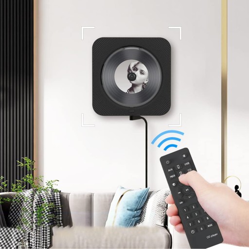 CD-ПЛЕЕР BLUETOOTH 5.1 С ПОДСВЕТКОЙ И FM-РАДИО — ЧЕРНЫЙ