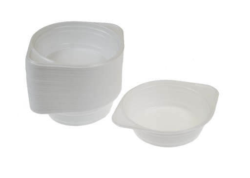 Flaczarki plastikowe MISKA FLACZARKA 500 ml białe 100 szt. do Gorącego