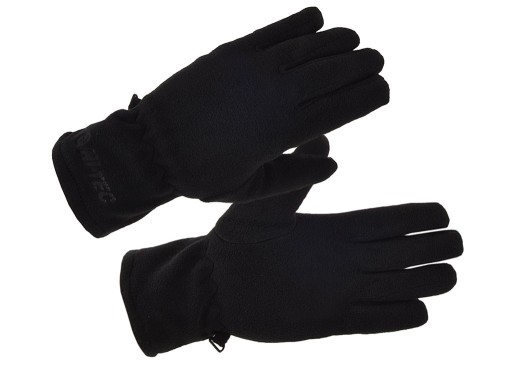 МУЖСКИЕ ЗИМНИЕ ФЛИСОВЫЕ ПЕРЧАТКИ HI-TEC SALMO POLAR ПЕРЧАТКИ ЧЕРНЫЕ L/XL