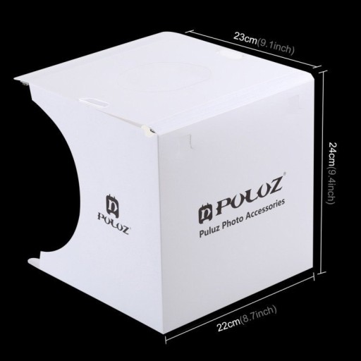 PULUZ ПАЛАТКА ДЛЯ ФОТОГРАФИИ БЕЗ ТЕНИ 20 СМ ДЛЯ ФОТОГРАФИЙ LED 1100LM 5500K MAT