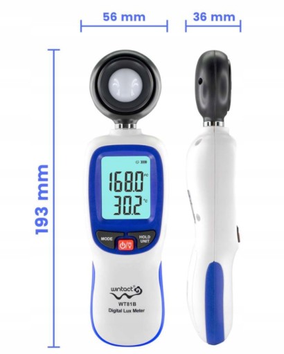 ПРИЛОЖЕНИЕ WT81B LUX METER ДЛЯ ANDROID - Точный люксметр Bluetooth