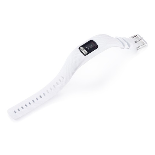 Pasek Silikonowy do Garmin VIVOFIT 4 / BIAŁY / Rozmiar L