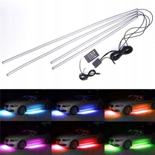 ОСВЕЩЕНИЕ ШАССИ RGB СВЕТОДИОДНЫЕ ЛЕНТЫ НЕОНОВЫЙ ТЮНИНГ