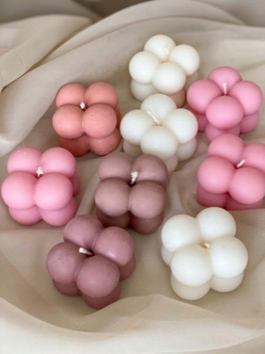 2x FOREMKA SILIKONOWA FORMA DO ŚWIEC BĄBELKOWYCH BUBBLE WOSKU ODLEWÓW DIY