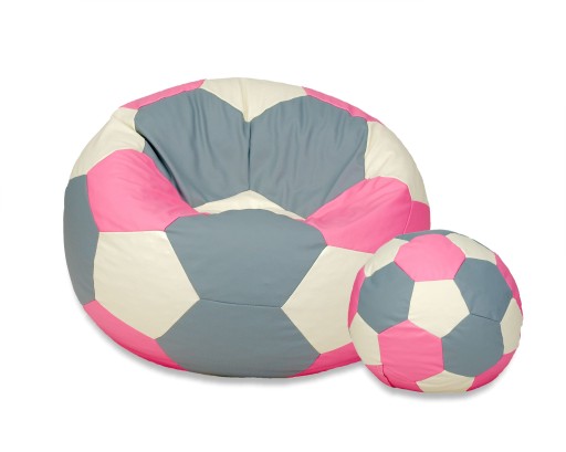 Трехцветный BALL PUFA 450л 100см + табурет для ног EGATO